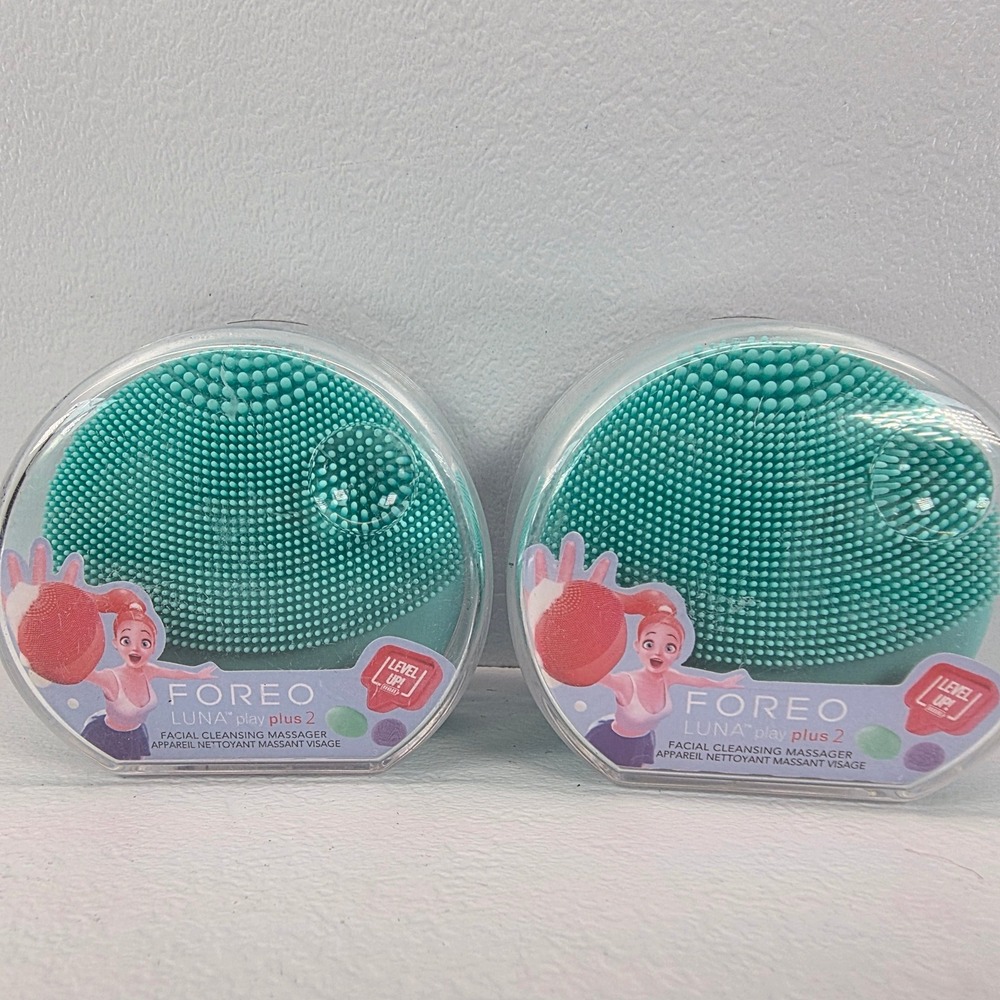 2 Pk Foreo Luna Play Plus 2 Tiny‎ But Mighty Minty Cool Facial Cleansing Travel